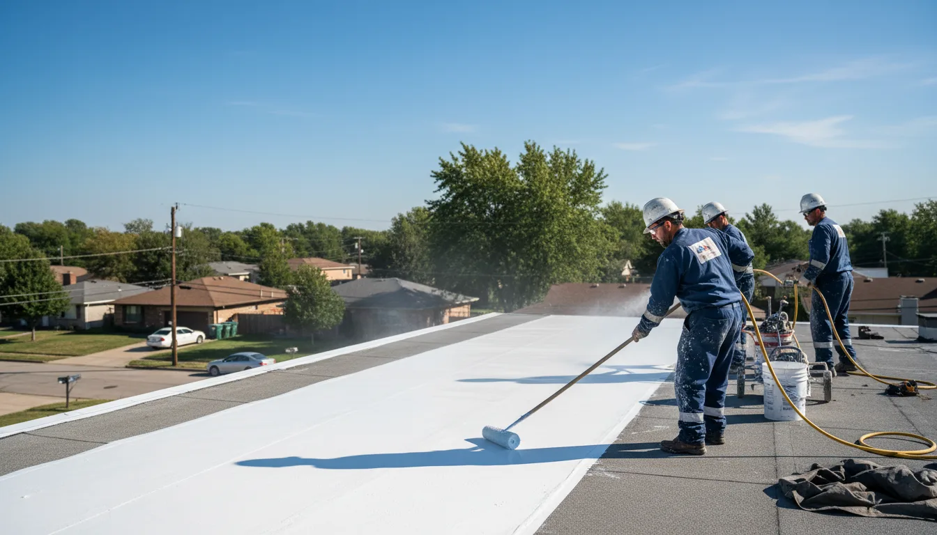 Commercial roof coating in Amity, PA near me